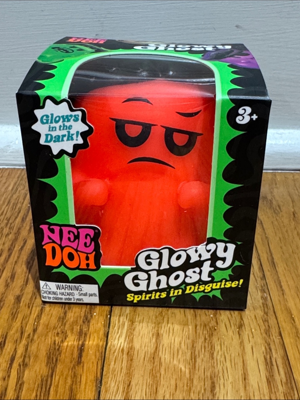 NeeDoh Glowy Ghost 100% authentic Nee doh